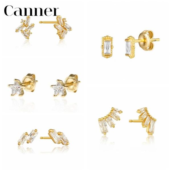 stud canner 925 sterling silver earrings for women geometric zircon crystal rectangle earing fine jewelry piercing pendientes w5, Golden;silver
stud canner 925 sterling silver earrings for women geometric zircon crystal rectangle earing fine jewelry piercing pendientes w5, Golden;silver