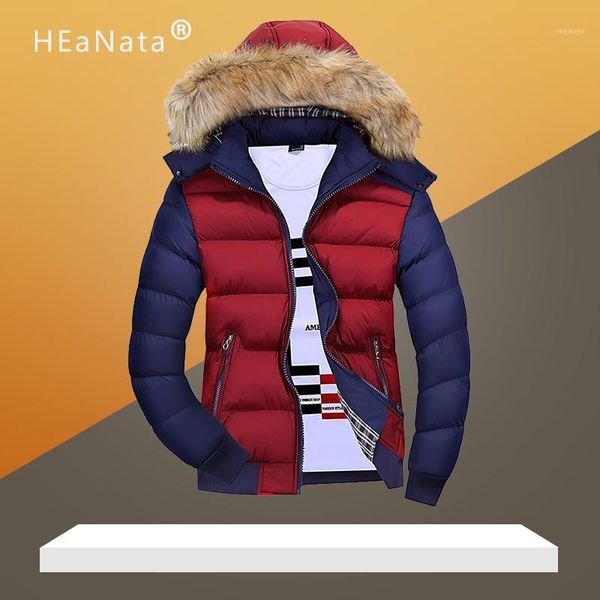 men down jacket winter new male casual hooded outwears coat warm fur parka overcoat men's solid thick fleece zipper jackets 20191, Black
men down jacket winter new male casual hooded outwears coat warm fur parka overcoat men's solid thick fleece zipper jackets 20191, Black