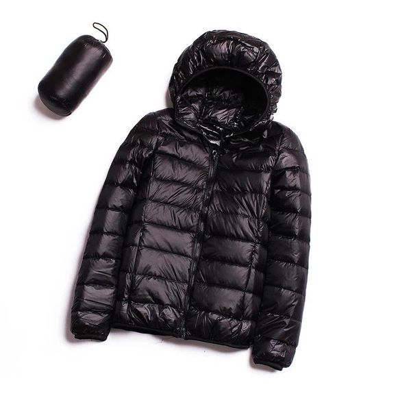 casual ultra light white duck down jacket women autumn winter warm coat hooded parka sizel, Black
casual ultra light white duck down jacket women autumn winter warm coat hooded parka sizel, Black