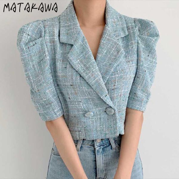 women's jackets matakawa straight tube bubble sleeve cardigan short tweed coat for women korean chic vintage lapel two button coat1, Black;brown
women's jackets matakawa straight tube bubble sleeve cardigan short tweed coat for women korean chic vintage lapel two button coat1, Black;brown