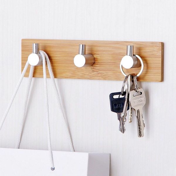 hooks & rails adhesive natural bamboo stainless steel hook wall door clothes hanger key kitchen bathroom towel rustproof shelf
hooks & rails adhesive natural bamboo stainless steel hook wall door clothes hanger key kitchen bathroom towel rustproof shelf