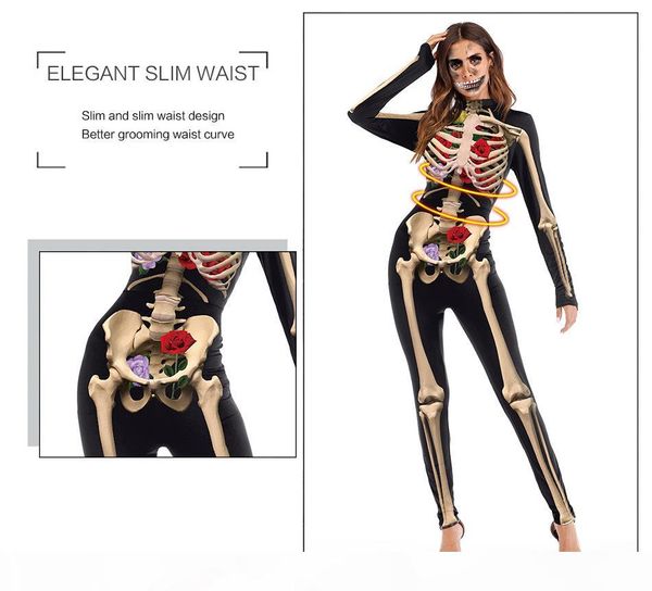 halloween costume womens skeleton rose print scary costume black skinny jumpsuit bodysuit halloween cosplay suit for women costume, Black;red
halloween costume womens skeleton rose print scary costume black skinny jumpsuit bodysuit halloween cosplay suit for women costume, Black;red