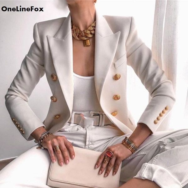 women's suits & blazers onelinefox blazer women 2021 autumn long sleeve winter short coat elegant work office wear solid slim feminino, White;black
women's suits & blazers onelinefox blazer women 2021 autumn long sleeve winter short coat elegant work office wear solid slim feminino, White;black