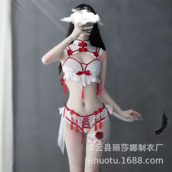 cheongsam rabbit split new women's underwear embroidery tassel uniform set role play, Black;white
cheongsam rabbit split new women's underwear embroidery tassel uniform set role play, Black;white