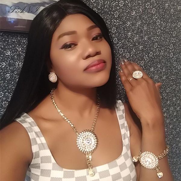 fani dubai gold jewelry set brand nigerian wedding women accessories jewelry set fashion african bridal wholesale, Silver
fani dubai gold jewelry set brand nigerian wedding women accessories jewelry set fashion african bridal wholesale, Silver
