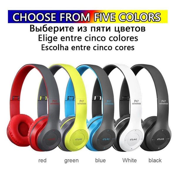 p47 wireless bluetooth stereo headphones foldable over ear wireless headphones supports tf memory card for andorid
p47 wireless bluetooth stereo headphones foldable over ear wireless headphones supports tf memory card for andorid