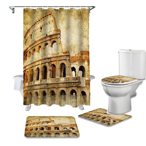 bathroom shower curtain and rug sets italian roman retro style ruins toilet lid cover bath mat waterproof shower curtains set
bathroom shower curtain and rug sets italian roman retro style ruins toilet lid cover bath mat waterproof shower curtains set