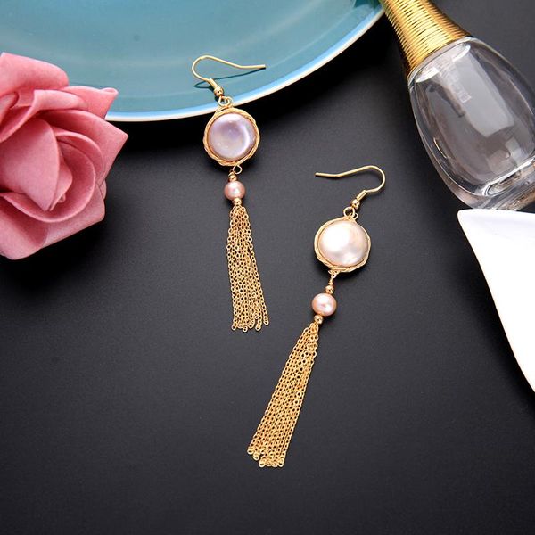 dangle & chandelier uer natural round cultured pearl drop earrings for women long gold color brass chains tassel 2021 fashion jewelry, Silver
dangle & chandelier uer natural round cultured pearl drop earrings for women long gold color brass chains tassel 2021 fashion jewelry, Silver