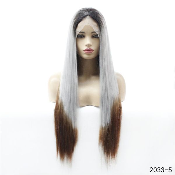 synthetic lacefront wig simulation human hair lace front wigs 26 inches long straight perruques 2033-5, Black;brown
synthetic lacefront wig simulation human hair lace front wigs 26 inches long straight perruques 2033-5, Black;brown