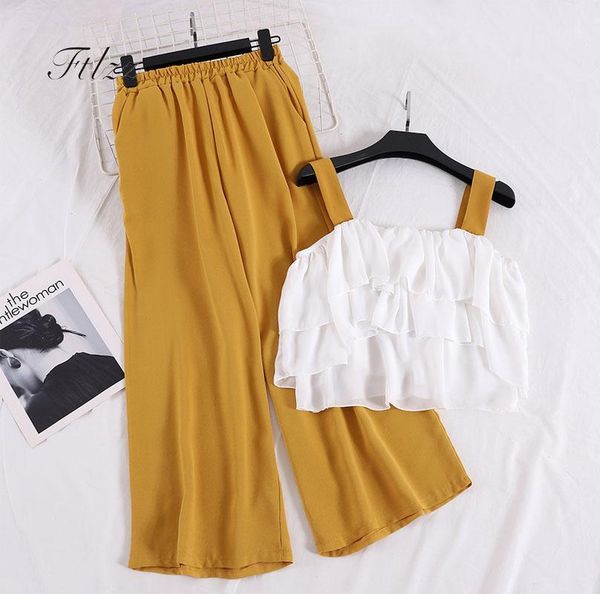 women layer crop + pants two piece sets new 2018 summer woman 2 pcs set girls boho casual beach korean suits feminino1, White
women layer crop + pants two piece sets new 2018 summer woman 2 pcs set girls boho casual beach korean suits feminino1, White