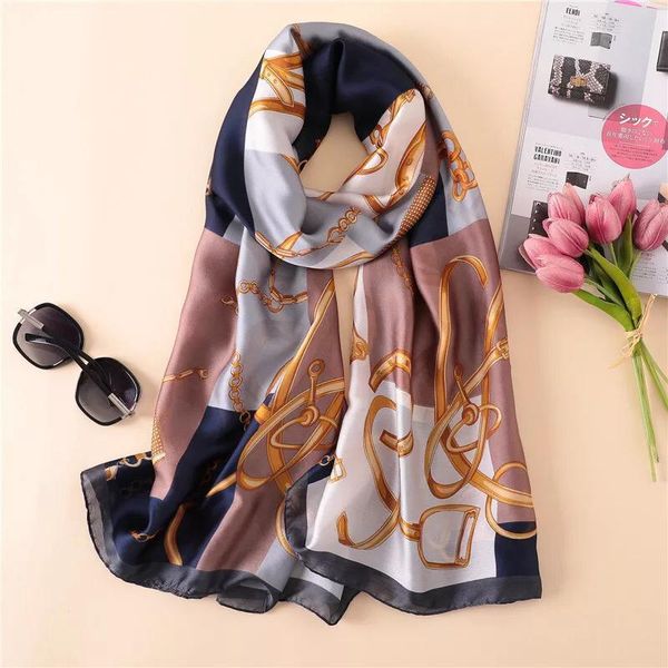 scarves yulaili luxury silk scarf women smooth foulard office ladies soft shawl female summer beach echarpe wraps, Blue;gray
scarves yulaili luxury silk scarf women smooth foulard office ladies soft shawl female summer beach echarpe wraps, Blue;gray