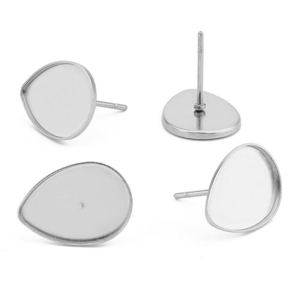 40pcs stainless steel earring cabochons blank base fit 1014mm teardrop shaped bezel setting tray diy jewelry making accessories h jlltyx, Black
40pcs stainless steel earring cabochons blank base fit 1014mm teardrop shaped bezel setting tray diy jewelry making accessories h jlltyx, Black