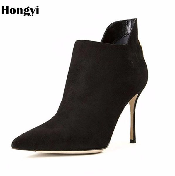 boots hongyi fashion ankle elastic sock thin high heels stretch women autumn booties pointed toe pump size 43, Black
boots hongyi fashion ankle elastic sock thin high heels stretch women autumn booties pointed toe pump size 43, Black