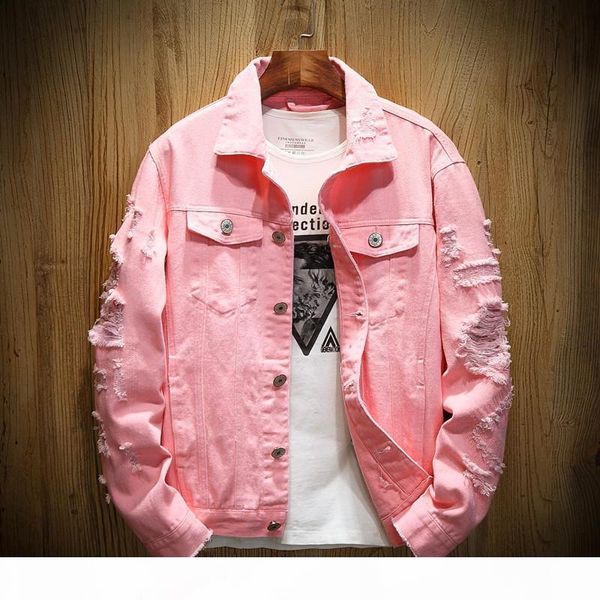 new fashiondenim jacket men ripped holes mens pink jean jackets new garment washed mens denim coat, Black;brown
new fashiondenim jacket men ripped holes mens pink jean jackets new garment washed mens denim coat, Black;brown
