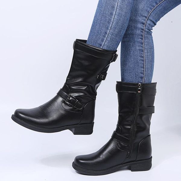boots 2021 winter retro warm women zipper square heel solid color middle tube round toe shoes woman botines mujer#, Black
boots 2021 winter retro warm women zipper square heel solid color middle tube round toe shoes woman botines mujer#, Black