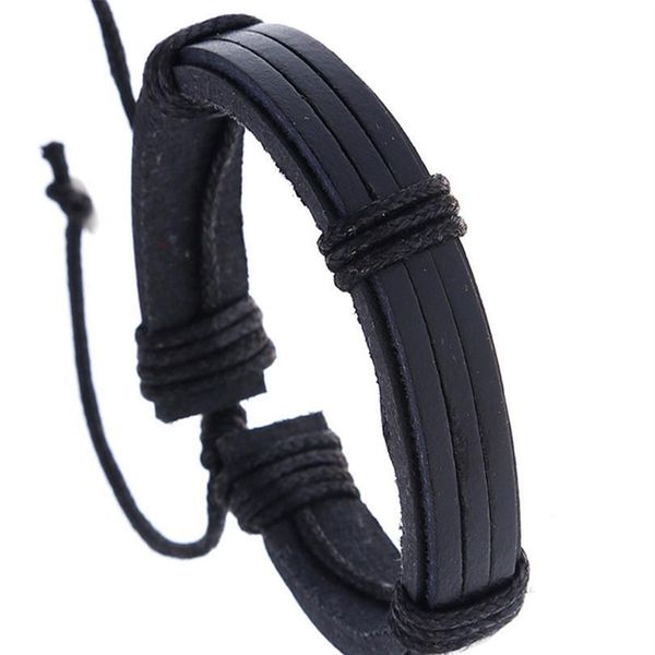 black wrap rope fashion casual vintage punk handmade weave genuine leather men bracelets for women homme men qylhel, Golden;silver
black wrap rope fashion casual vintage punk handmade weave genuine leather men bracelets for women homme men qylhel, Golden;silver