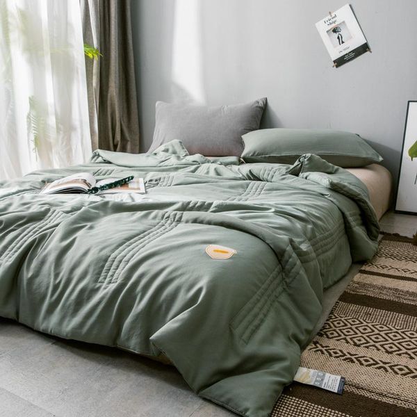 washed cotton solid colors summer air condition quilt cool thin super soft quilts for single double breathable sleep bedspread
washed cotton solid colors summer air condition quilt cool thin super soft quilts for single double breathable sleep bedspread