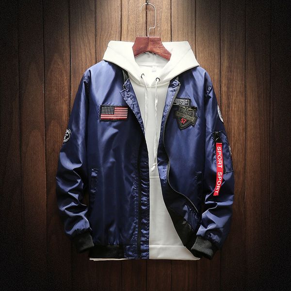 men bomber jacket windbreaker baseball jacket us style fly jacket autumn spring fashion varsity jackets for man pj11, Black;brown
men bomber jacket windbreaker baseball jacket us style fly jacket autumn spring fashion varsity jackets for man pj11, Black;brown