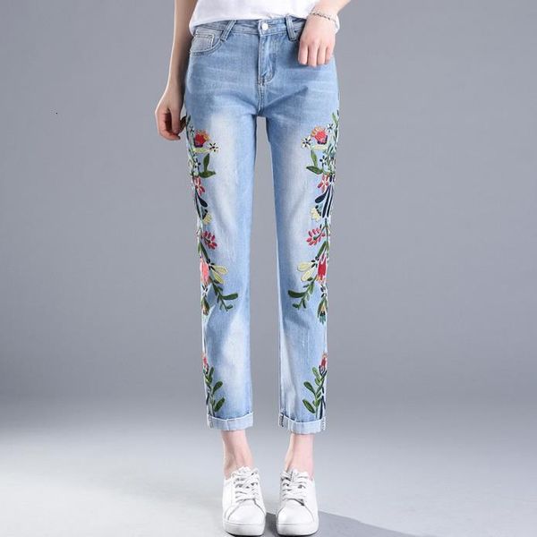 new spring summer embroidery flowers large size jeans women's pencil pants drop shipping good quality, Blue
new spring summer embroidery flowers large size jeans women's pencil pants drop shipping good quality, Blue