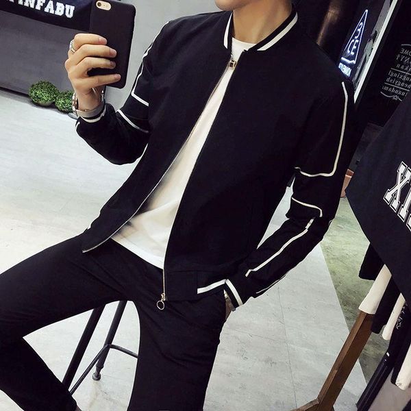 jaqueta masculina 2020 autumn men's color stitching jacket white vintage bomber jacket black bomber jackets men club outfit men, Black;brown
jaqueta masculina 2020 autumn men's color stitching jacket white vintage bomber jacket black bomber jackets men club outfit men, Black;brown