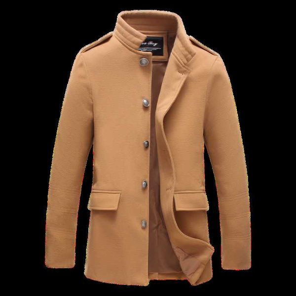 men's single-breasted woolen coat men's autumn new large size windbreaker fashion solid color business casual long coat, Tan;black
men's single-breasted woolen coat men's autumn new large size windbreaker fashion solid color business casual long coat, Tan;black