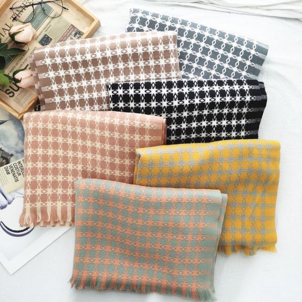 scarves winter fashion classic lovely elegant chinese knot thickened warm plaid scarf woman, Blue;gray
scarves winter fashion classic lovely elegant chinese knot thickened warm plaid scarf woman, Blue;gray