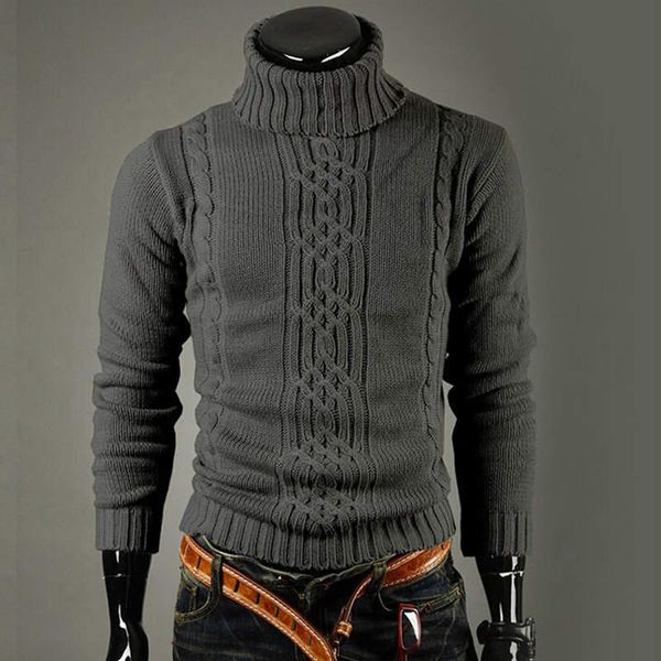 new fashion brand slim men's knit lapel long sleeve turtleneck turtleneck solid color regular sweater for men winter high neck, White;black
new fashion brand slim men's knit lapel long sleeve turtleneck turtleneck solid color regular sweater for men winter high neck, White;black