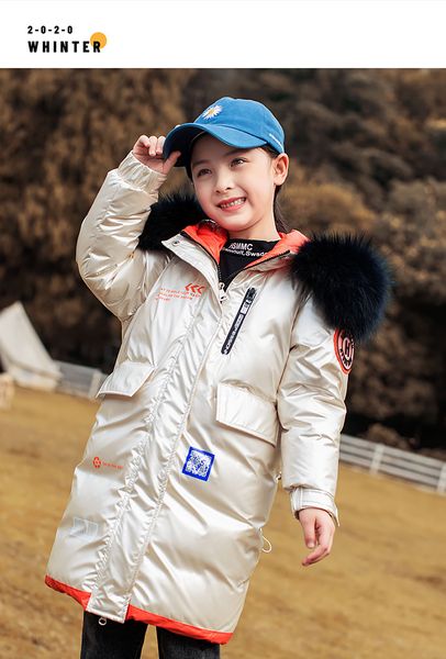 children's 2020 fashion jacket girl warm hooded coat natural clothing cotton winter coat 90% duck down long jacket for children, Blue;gray
children's 2020 fashion jacket girl warm hooded coat natural clothing cotton winter coat 90% duck down long jacket for children, Blue;gray