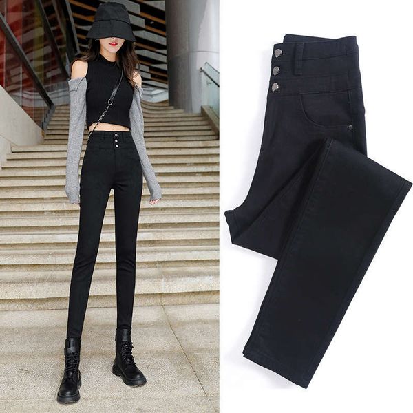 black waisted jeans women's new fall 2020 tight slim show high pencil feet pants fashion, Blue
black waisted jeans women's new fall 2020 tight slim show high pencil feet pants fashion, Blue