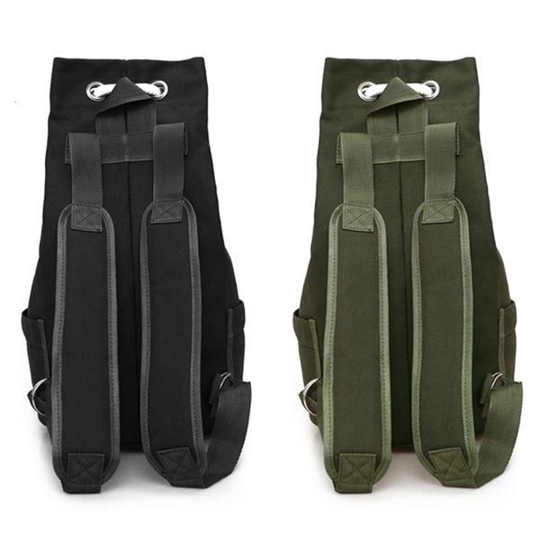2x casual men canvas large capacity barrel backpack travel rucksack pack teenager school bag(army green&black
2x casual men canvas large capacity barrel backpack travel rucksack pack teenager school bag(army green&black
