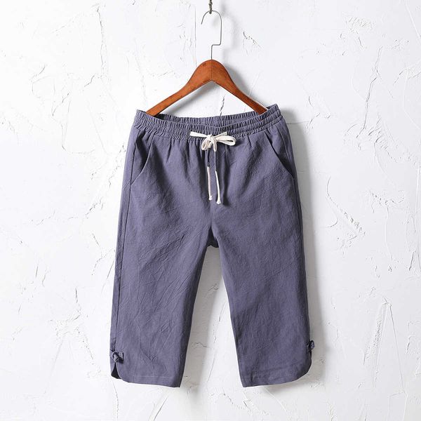 new men's korean casual pants trend shorts capris loose versatile thin cotton and hemp q88, White;black
new men's korean casual pants trend shorts capris loose versatile thin cotton and hemp q88, White;black