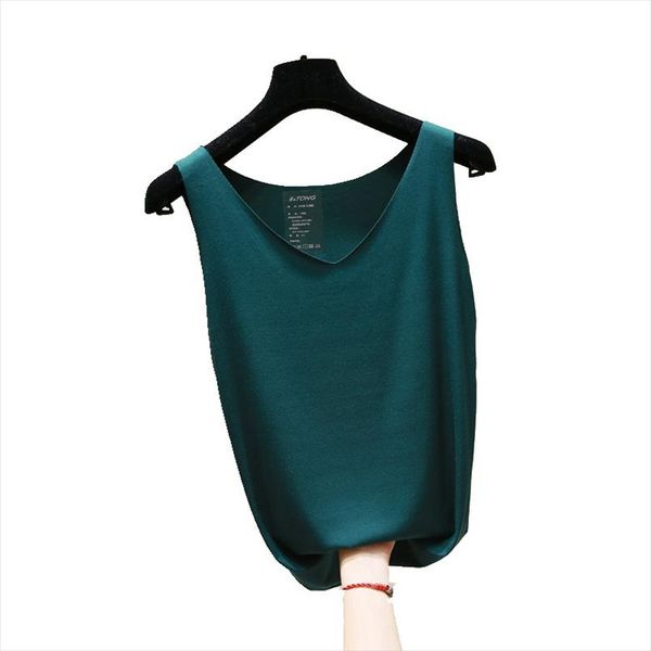 female modal t shirt fashion summer woman lady sleeveless v neck candy vest loose shirt shirt tees casual solid clothing, White
female modal t shirt fashion summer woman lady sleeveless v neck candy vest loose shirt shirt tees casual solid clothing, White