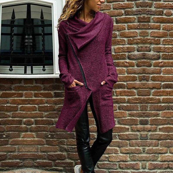 duzeala irregular women zipper coats turn down collar outwear solid casual warm pocket thick elegant knitting long coat femme1, Black;brown
duzeala irregular women zipper coats turn down collar outwear solid casual warm pocket thick elegant knitting long coat femme1, Black;brown