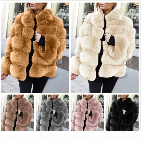 women winter artificial fur coat fashion long sleeve faux fur thick coats jacket party multicolor overcoat plus size ladies clothing, Black;brown
women winter artificial fur coat fashion long sleeve faux fur thick coats jacket party multicolor overcoat plus size ladies clothing, Black;brown