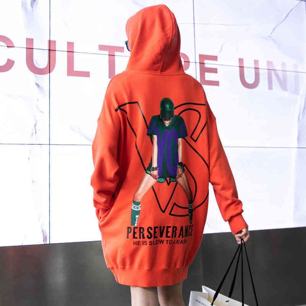 women's hoodies & sweatshirts tuogu chao brand women's clothing autumn and winter european goods versatile printing oversize long, Black
women's hoodies & sweatshirts tuogu chao brand women's clothing autumn and winter european goods versatile printing oversize long, Black