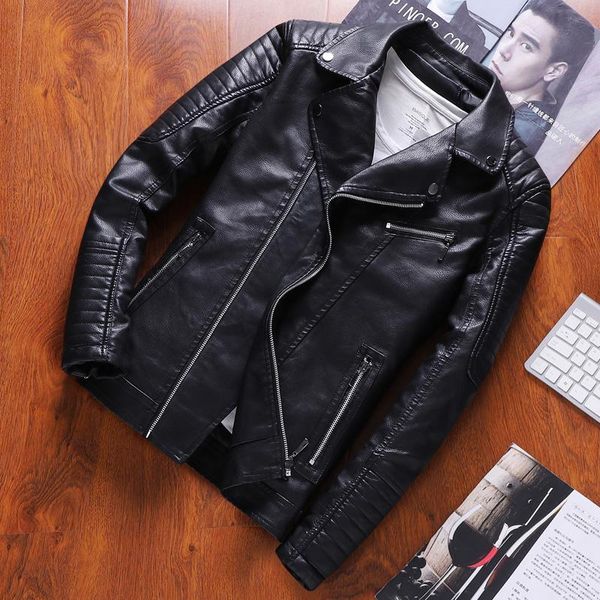 men's fur & faux coats for men 2021 spring biker veste cuir homme short stylish campera de cuero hombre moto, Black
men's fur & faux coats for men 2021 spring biker veste cuir homme short stylish campera de cuero hombre moto, Black