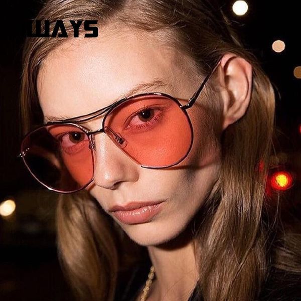 sunglasses the 2021 pilot's big frame brand designs pink lens women's metal hd flat men oculos uv400, White;black
sunglasses the 2021 pilot's big frame brand designs pink lens women's metal hd flat men oculos uv400, White;black