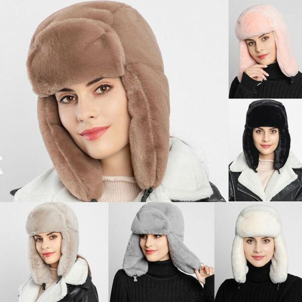 meihuida women men winter outdoor warm fluffy fleece hat faux fur earflap ski cap thick bomber hats keep warm and keep1, Blue;gray
meihuida women men winter outdoor warm fluffy fleece hat faux fur earflap ski cap thick bomber hats keep warm and keep1, Blue;gray