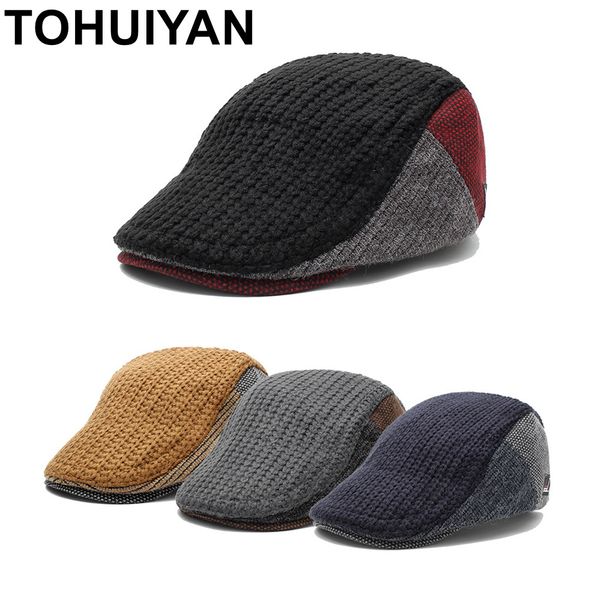 tohuiyan knitted wool newsboy caps for men retro gatsby hat winter warm hats male bone boina golf hats duckbill visor ivy caps 201216, Blue;gray
tohuiyan knitted wool newsboy caps for men retro gatsby hat winter warm hats male bone boina golf hats duckbill visor ivy caps 201216, Blue;gray