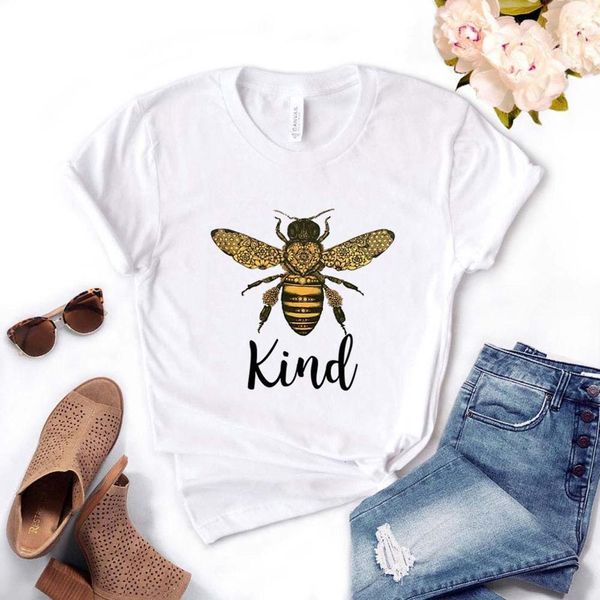 bee kind print women tshirt cotton casual funny t shirt gift for lady yong girl tee drop ship pm-4, White
bee kind print women tshirt cotton casual funny t shirt gift for lady yong girl tee drop ship pm-4, White