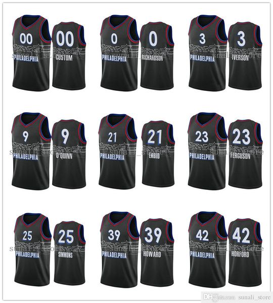 2020-21 city black josh richardson allen iverson ben 25 simmons joel 21 embiid kyle oquinn terrance ferguson dwight howard jesreys edition, Black;red
2020-21 city black josh richardson allen iverson ben 25 simmons joel 21 embiid kyle oquinn terrance ferguson dwight howard jesreys edition, Black;red