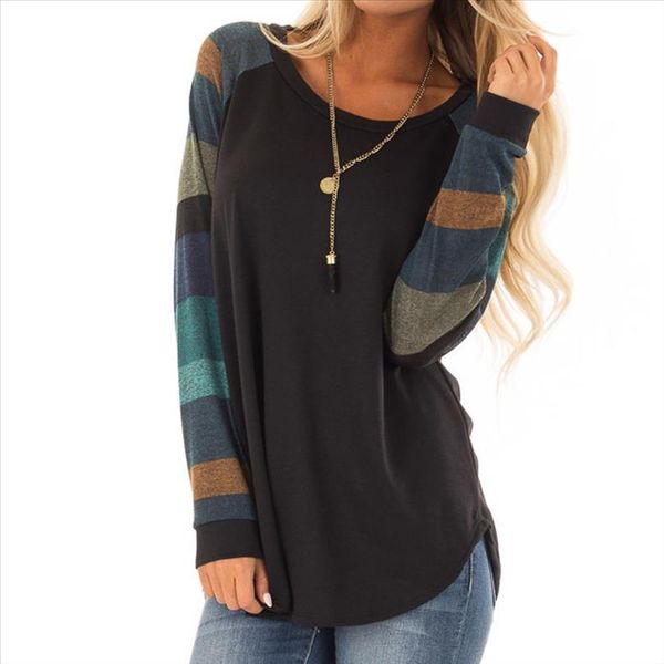 38 women blouse stripe pacthwork casual women and blouses plus size shirt ladies loose long sleeve blouse camisas mujer, White
38 women blouse stripe pacthwork casual women and blouses plus size shirt ladies loose long sleeve blouse camisas mujer, White
