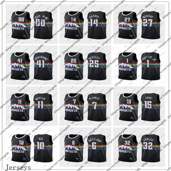 men nuggets denver 15 jokic 14 harris 27 murray 1 porter jr city basketball nikola jamal gary michael jerseys jersey, Black
men nuggets denver 15 jokic 14 harris 27 murray 1 porter jr city basketball nikola jamal gary michael jerseys jersey, Black