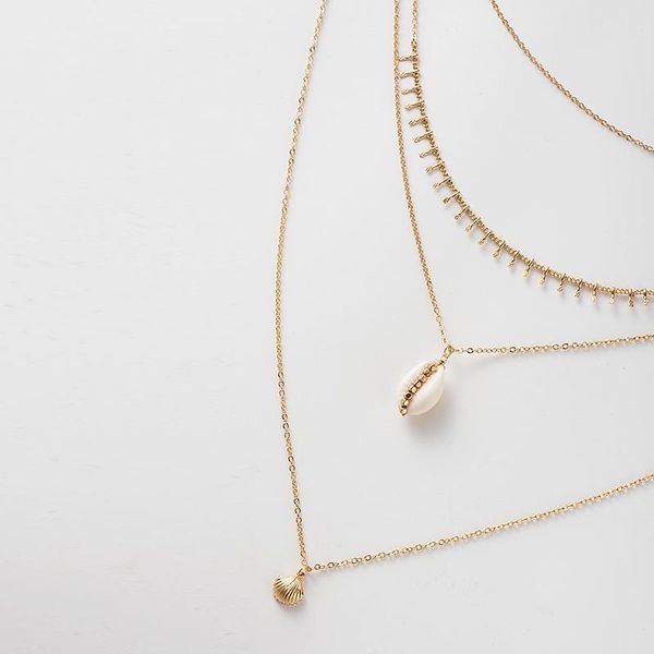 pendant necklaces fever&fashion bohemian 4 layers women choker necklace trendy sea shell summer female birthday jewelry gift, Silver
pendant necklaces fever&fashion bohemian 4 layers women choker necklace trendy sea shell summer female birthday jewelry gift, Silver