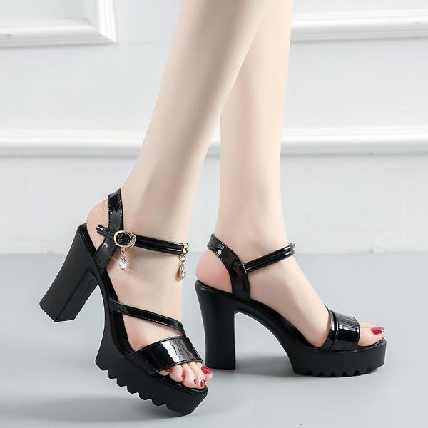 summer thick heel sandals women pumps open toe high heel shoes woman rhinestone sandals platform rome shoes ladies, Black
summer thick heel sandals women pumps open toe high heel shoes woman rhinestone sandals platform rome shoes ladies, Black
