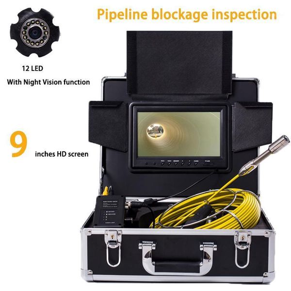 9inch industrial pipe drain endoscope inspection camera 20m cable sewer pipe video camera system 12pcs leds with dvr1
9inch industrial pipe drain endoscope inspection camera 20m cable sewer pipe video camera system 12pcs leds with dvr1