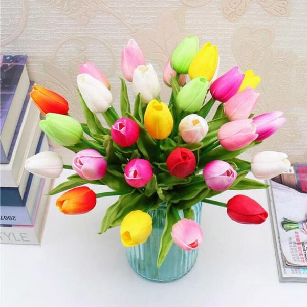 10pcs artificial real touch tulip flower mini pu tulips 13.39" for wedding centerpieces table decorative flowers
10pcs artificial real touch tulip flower mini pu tulips 13.39" for wedding centerpieces table decorative flowers