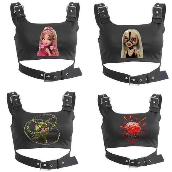 exclusive original sleeveless short exposed navel sling vest street vest kawaii rap hip hop street rock gothic, White
exclusive original sleeveless short exposed navel sling vest street vest kawaii rap hip hop street rock gothic, White