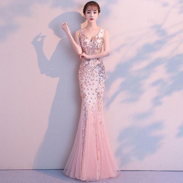 2020 abiye gece elbisesi dress elegant long female 2020 new party deep v fishtail cultivate morality show thin evening1, Black
2020 abiye gece elbisesi dress elegant long female 2020 new party deep v fishtail cultivate morality show thin evening1, Black