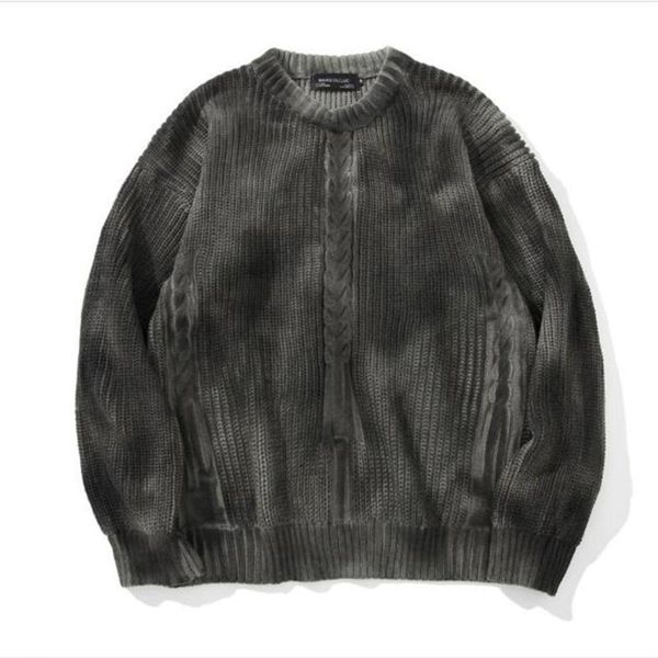 men's sweaters fashion men/youth o-neck long sleeve pullovers streetwear harajuku style hip hop do old vintage casual loose thick sweat, White;black
men's sweaters fashion men/youth o-neck long sleeve pullovers streetwear harajuku style hip hop do old vintage casual loose thick sweat, White;black